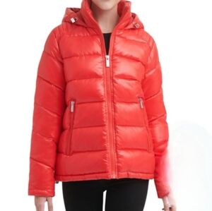 Guess red puffer jackets. retro/ fun/colorful ugg